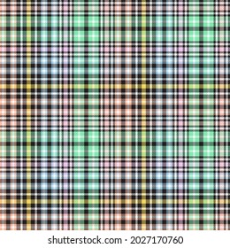 Rainbow Pastel Plaid seamless pattern for fashion textiles and graphics
