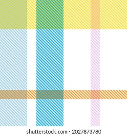 Rainbow Pastel Plaid seamless pattern for fashion textiles and graphics
