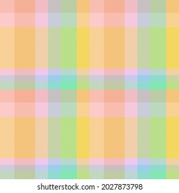 Rainbow Pastel Plaid seamless pattern for fashion textiles and graphics