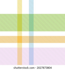 Rainbow Pastel Plaid nahtloses Muster für Modetextilien und Grafiken