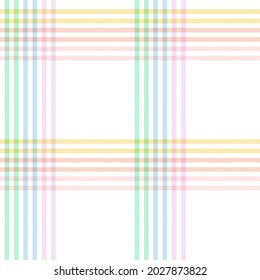 Rainbow Pastel Plaid seamless pattern for fashion textiles and graphics
