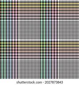Rainbow Pastel Plaid seamless pattern for fashion textiles and graphics
