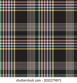 Rainbow Pastel Plaid seamless pattern for fashion textiles and graphics