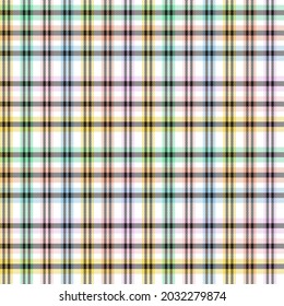 Rainbow Pastel Plaid seamless pattern for fashion textiles and graphics