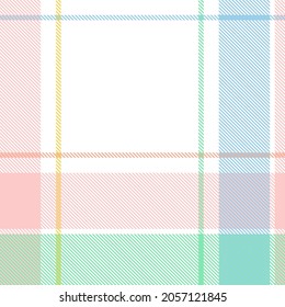 Rainbow Pastel Plaid seamless pattern for fashion textiles and graphics