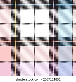 Rainbow Pastel Plaid seamless pattern for fashion textiles and graphics