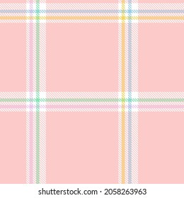 Rainbow Pastel Plaid seamless pattern for fashion textiles and graphics