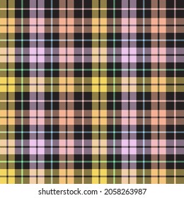 Rainbow Pastel Plaid seamless pattern for fashion textiles and graphics