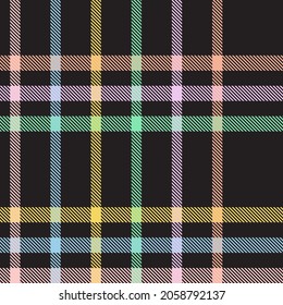 Rainbow Pastel Plaid seamless pattern for fashion textiles and graphics