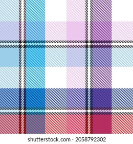 Rainbow Pastel Plaid seamless pattern for fashion textiles and graphics