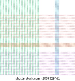 Rainbow Pastel Plaid seamless pattern for fashion textiles and graphics