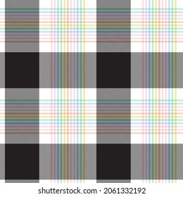 Rainbow Pastel Plaid seamless pattern for fashion textiles and graphics