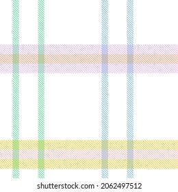 Rainbow Pastel Plaid seamless pattern for fashion textiles and graphics