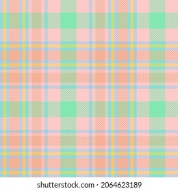 Rainbow Pastel Plaid seamless pattern for fashion textiles and graphics