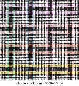 Rainbow Pastel Plaid seamless pattern for fashion textiles and graphics