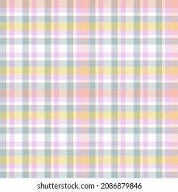 Rainbow Pastel Plaid seamless pattern for fashion textiles and graphics