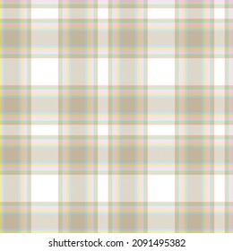 Rainbow Pastel Plaid seamless pattern for fashion textiles and graphics
