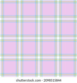 Rainbow Pastel Plaid seamless pattern for fashion textiles and graphics
