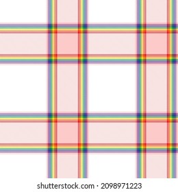 Rainbow Pastel Plaid seamless pattern for fashion textiles and graphics