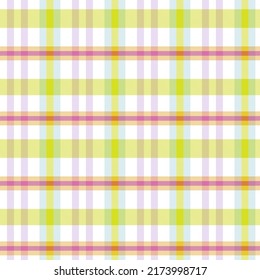 Rainbow Pastel Plaid seamless pattern for fashion textiles and graphics