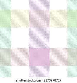 Rainbow Pastel Plaid seamless pattern for fashion textiles and graphics