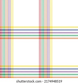 Rainbow Pastel Plaid seamless pattern for fashion textiles and graphics