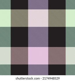 Rainbow Pastel Plaid seamless pattern for fashion textiles and graphics