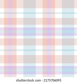 Rainbow Pastel Plaid seamless pattern for fashion textiles and graphics