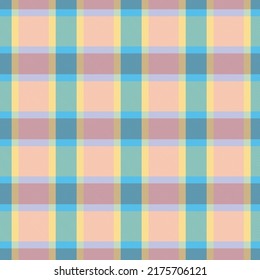 Rainbow Pastel Plaid nahtloses Muster für Modetextilien und Grafiken