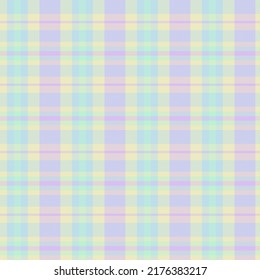 Rainbow Pastel Plaid seamless pattern for fashion textiles and graphics