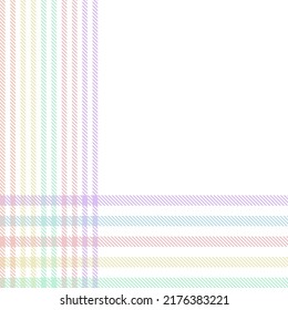 Rainbow Pastel Plaid seamless pattern for fashion textiles and graphics