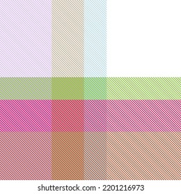 Rainbow Pastel Plaid seamless pattern for fashion textiles and graphics
