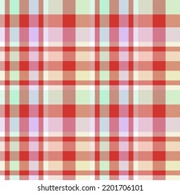 Rainbow Pastel Plaid nahtloses Muster für Modetextilien und Grafiken