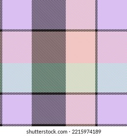 Rainbow Pastel Plaid nahtloses Muster für Modetextilien und Grafiken