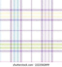 Rainbow Pastel Plaid nahtloses Muster für Modetextilien und Grafiken