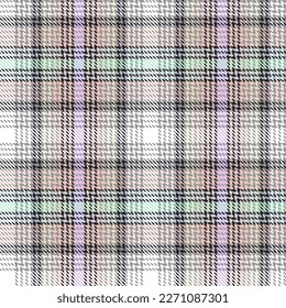 Rainbow Pastel Plaid nahtloses Muster für Modetextilien und Grafiken