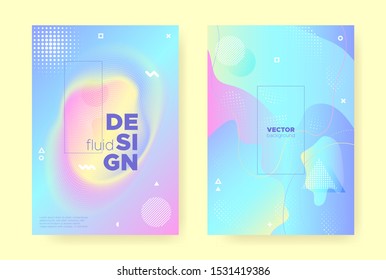 Rainbow Pastel Poster. Abstract Gradient Background. Wave Design. Colorful Placard. Magic Pastel Fluid. Pink Abstract Gradient Elements. Unicorn Wave Banner. Music Placard. Pastel Flow.