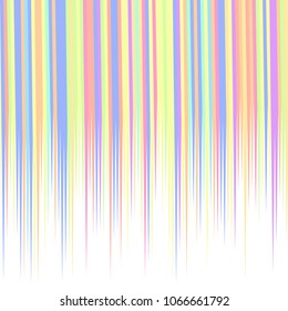 Rainbow pastel random color line drop