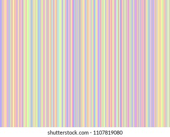 Rainbow pastel random color line