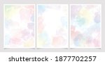 rainbow pastel unicorn candy watercolor background for wedding invitation card collection