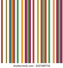 Rainbow Pastel vertical striped seamless pattern background suitable for fashion textiles, graphics