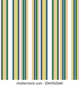 Rainbow Pastel vertical striped seamless pattern background suitable for fashion textiles, graphics