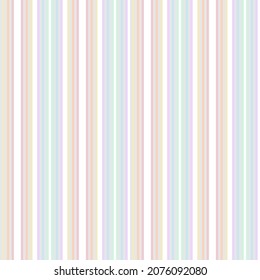 Rainbow Pastel vertical striped seamless pattern background suitable for fashion textiles, graphics