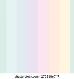 Fondo de patrón sin fisuras de rayas de Vertical Pastel de arco iris para artículos para bebés, textiles de moda, gráficos. Ilustración vectorial.