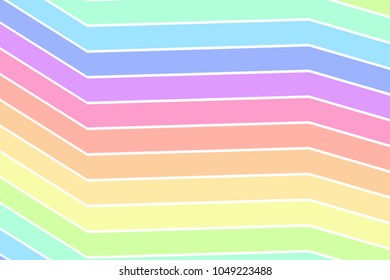 Rainbow pastel with white line background