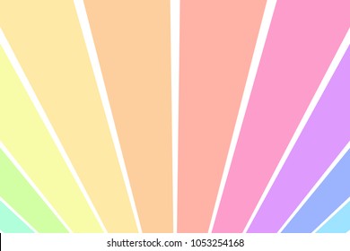 Rainbow pastel with white line background