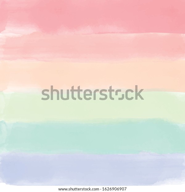 Download Rainbow Pastels Watercolor Rainbow Watercolor Brush Stock Vector Royalty Free 1626906907