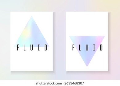Regenbogenmuster. Blaue Hologramm-Abdeckung. Perlmutthintergrund. Plastikbanner. Illustration von Business-Prismen. Moderner Vektor. Farbdarstellung. violettes Regenbogenmuster