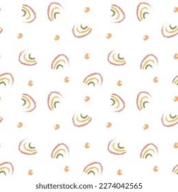 rainbow pattern. cheerful rainbow seamless pattern for printed, background or anything