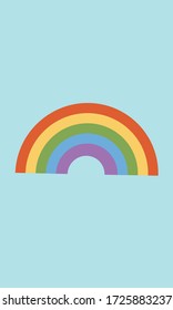 Rainbow Pattern, Colorful rainbow, Rainbow blue Background, Rainbow Wallpaper Love Cards Vector Stock Vector Illustration.